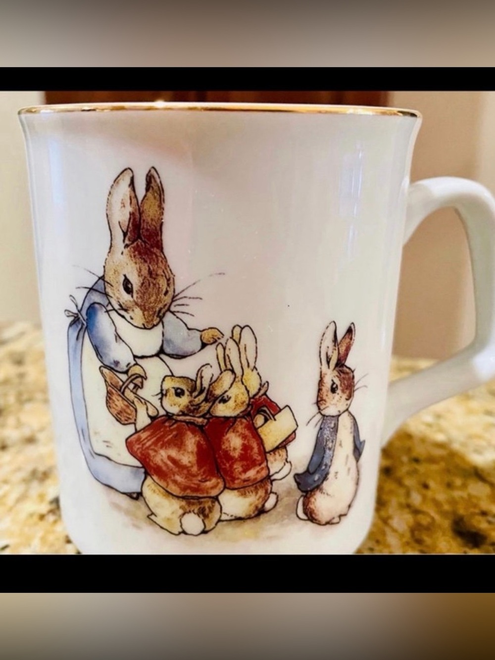 BEATRIX POTTER Peter Rabbit Hummel Tea Cup Reutter Porzellan Germany mug new